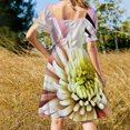 thumbnail image 4 of Blooming Chrysanthemum flower Sleeveless Dress fairy dress, 4 of 7