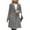 Light Gray, variant on Wutalume Women's Solid Color Thick Long Sleeve Fashion Coat Jacket, Lapel Design with Double Breasted Buttons, Pockets and Lining, Wool Blend for Fall and Winter,Army Green L