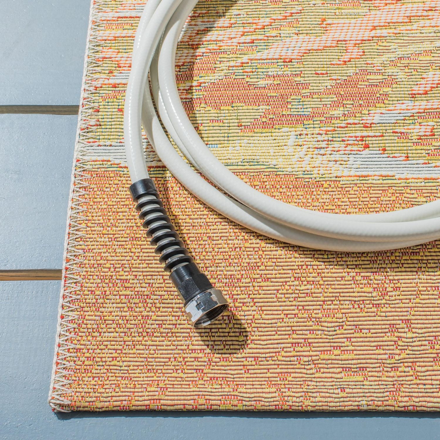 SAFAVIEH Barbados Tapis Extérieur Feuilles de Palmier