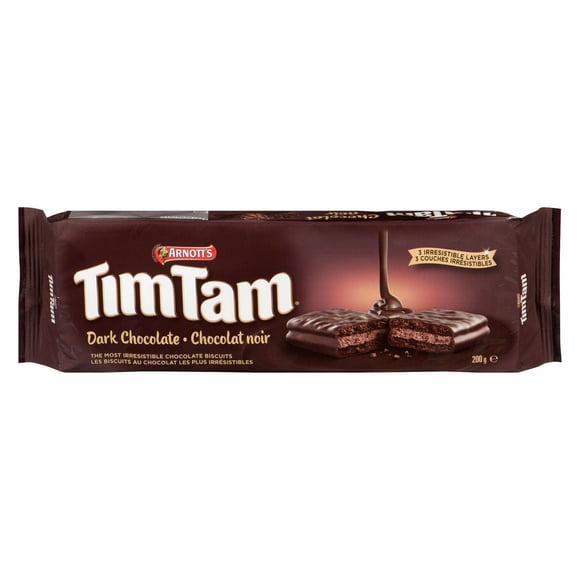Biscuits au goût de chocolat noir Tim Tam de rnott prêts à manger 200g 200 g