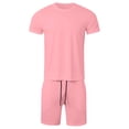 thumbnail image 3 of Short Sets for Men 2 Piece Mens T-Shirts and Shorts Summer Set Beach Outfits Mens Matching Set, 3 of 6