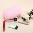 thumbnail image 2 of Unique Bargains Floral Makeup Bag Zipper Flower Cosmetic Pouch Pink, 2 of 7