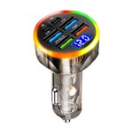 200W Car Charger With QC30 Fast Charging, 1 To 6 Multi-functional
