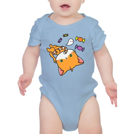 

Cute Pumpkitty W Candy. Bodysuit Infant -Image by Shutterstock 12 Months
