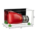 thumbnail image 2 of Acrylic Single or Double Boxing Glove Display Case with Mirror, Green Risers and Clear Base (A011-GRR), 2 of 2