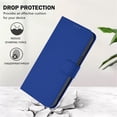 thumbnail image 4 of Wallet Case Compatible for Samsung Galaxy S26+ 5G, PU Leather Magnetic Closure Protective Flip Folio Case with 3 Card Holder and Wrist Strap Cover Women Men,Dark Blue,For Galaxy S26+ 5G, 4 of 7
