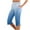 Light blue, variant on Yubnlvae Women's Leggings - Petite Knee Length Yoga Pants with Pockets Black L