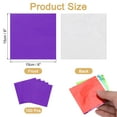 thumbnail image 2 of Uxcell 100 Pcs 6 x 6 Inch Square Aluminum Foil Candy Wrappers, Purple, 2 of 6