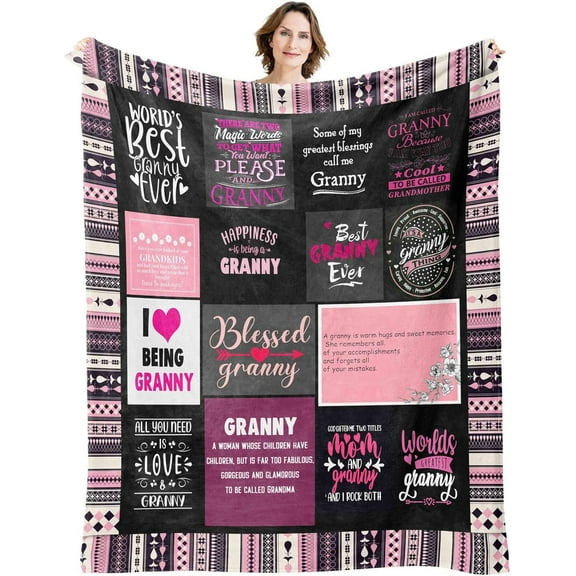 MMYGU Best Grammy Blanket Gifts for Grammy from Grandchildren Grandaughter Best Grammy Ever Blanket Gifts Grammy Mothers Day Birthday Gifts Grammy Throw Blanket 30x40in