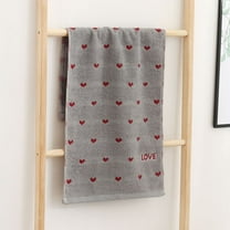 JeashCHAT Valentine Hand Towel for Bathroom, Cotton Face Towel, Decorative Love Heart Towels, Super Soft Thick Highly Absorbent Quick Dry Towels, 13"x29"