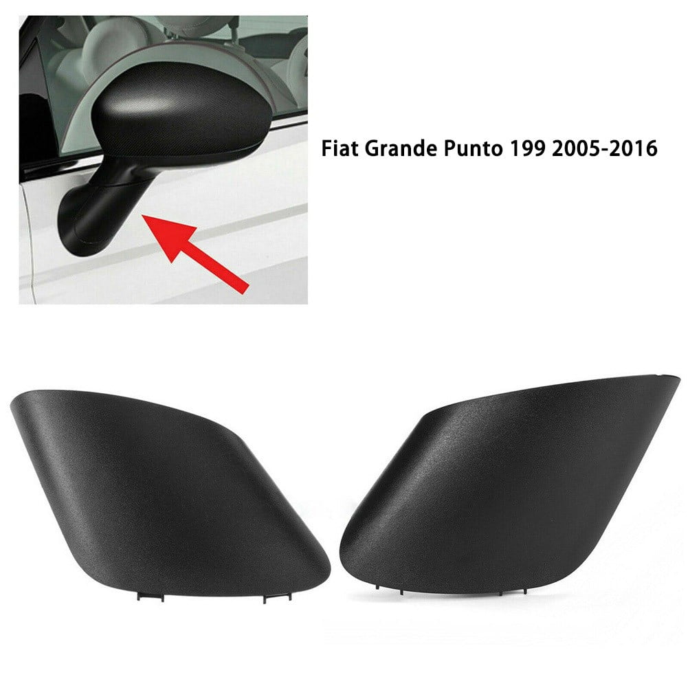 Left + Right for Fiat 500 Wing Mirror Arm Stem Cover Stem Cap Near/ Driver  Side 