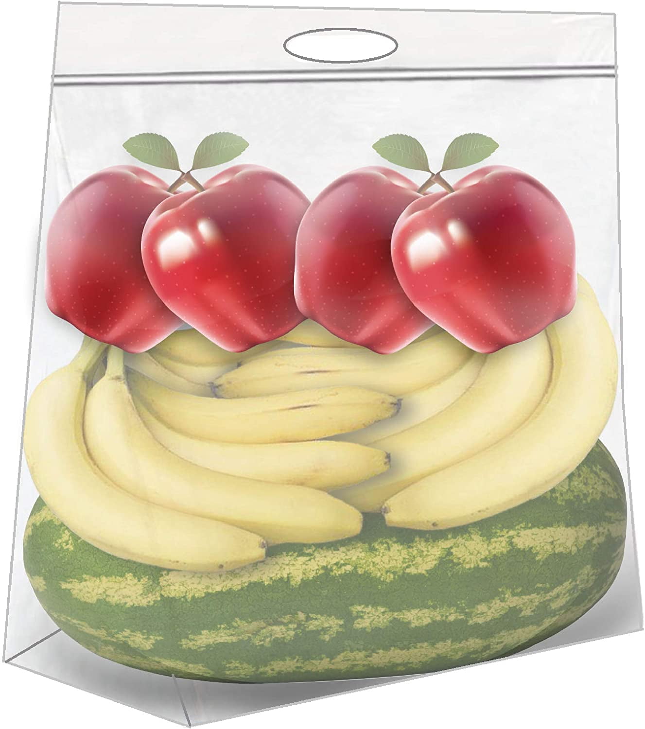 [ 10 Count ] Jumbo Zipper top Storage Bags with Carry Handles - Extra Large 24'x24', 10 Gallon Clear Bag 4 Mil Plastic with Zipper Top