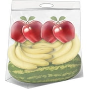 [ 10 Count ] Jumbo Zipper top Storage Bags with Carry Handles - Extra Large 24"x24", 10 Gallon Clear Bag 4 Mil Plastic with Zipper Top