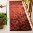 thumbnail image 2 of SAFAVIEH Martha Stewart Argyle Geometric Checkered Wool Runner Rug, Ohio Buckeye, 2'3"x8', 2 of 5