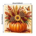 thumbnail image 3 of Thanksgiving Pearl Gem Art Painting Kit, 10x10in Framed DIY Bead Art, Pumpkin Fall Harvest Wall Decor for Beginners, 3 of 5