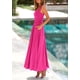 thumbnail image 4 of Vestido largo PRETTYGARDEN sin mangas Aline Swing con bolsillos, 4 of 9