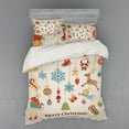 thumbnail image 2 of Ambesonne Christmas Bedding Set 3 Pcs, Xmas Holiday, Twin, Multicolor, 2 of 3