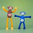 thumbnail image 3 of 4pcs Stretchy Monkey Suction Cup Toys Random Color, New Creative Decompression Toys, Goodie Bag And Pinata Stuffers, Classroom Prizes, Treasure Chest Fillers, Party Favors, Home Decor, 3 of 9