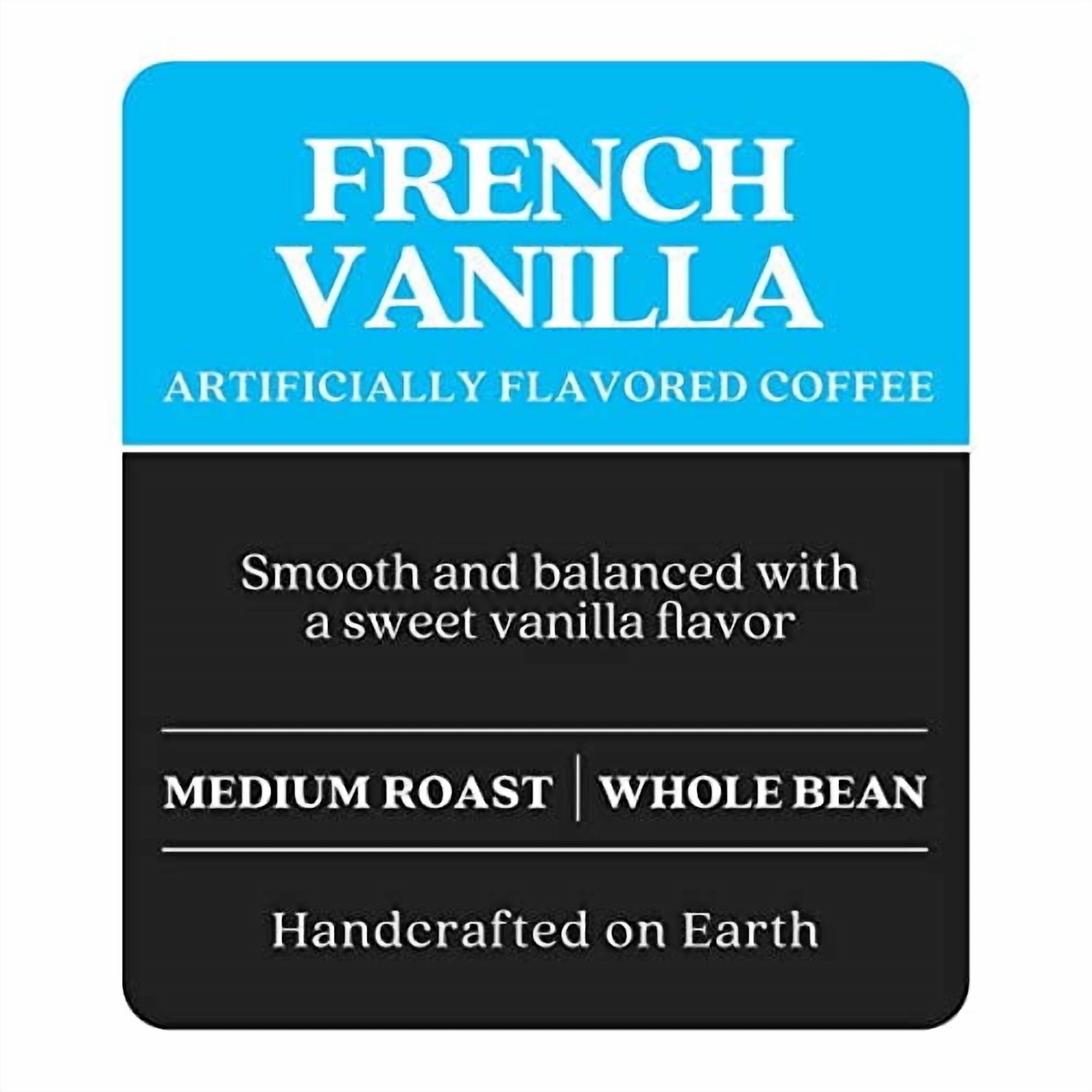 Copper Moon Whole Bean Coffee, Medium Roast, French Vanilla Blend, 5 lb Bag