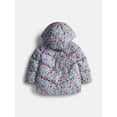 thumbnail image 2 of Wonder Nation Toddler Girl Heavyweight Puffer Jacket, Sizes 12M- 5T, 2 of 3