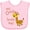 AD-Pink, variant on Inktastic My Oma Loves Me- Cute Giraffe Boys or Girls Baby Bib