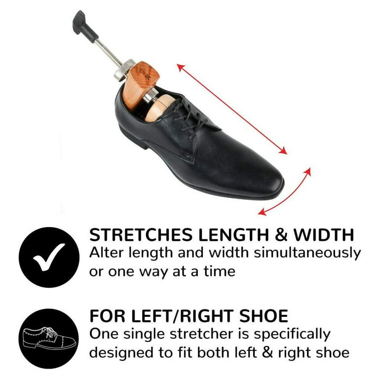 FootFitter 2-Way Shoe Stretcher Premium Professional, Men's Small