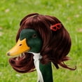 thumbnail image 3 of XQWJWLA 4 Pcs Porch Goose Wigs for 17 Inch and 23 Inch Statue, Cute Lawn Goose Statue Braid Wig, Porch Goose Outfits for Outdoor Garden Patio Yard Goosey Decoration(#A), 3 of 6