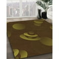 thumbnail image 2 of Ahgly Company Indoor Round Patterned Dark Bronze Brown Area Rugs, 5' Round, 2 of 6