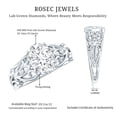 thumbnail image 5 of Oval Lab Grown Diamond Filigree Engagement Ring - 1 Ct Diamond - EF-VS Grade, 10K White Gold, US 6.50, 5 of 8