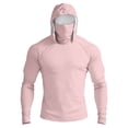 thumbnail image 3 of Long Sleeve Sun Shirt Men UPF 50+ Rash Guard Cooling Fishing Hoodies with Mask Casual Summer UV SPF Hiking Blouses, M, 3 of 10