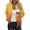 Yellow, variant on LEBONYARD Women's Trendy Zipper Stand Up Collar Hoodless Loose Fitting Chic Gradient Color Long Sleeved Casual Ladies Outdoor Sports Jacket Coat