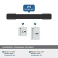 thumbnail image 3 of Amerock Triomphe 3-3/4 inch (96mm) Center-to-Center Matte Black Cabinet Pull - 10 Pack, 3 of 5