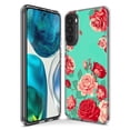 thumbnail image 3 of MUNDAZE LG Stylo 6 Étui de Téléphone Double Couche Turquoise Turquoise Vintage Rose Pastel Rouge, 3 of 6