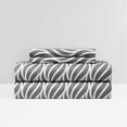 thumbnail image 4 of NY&C Home Kate 3-Piece Sheet Super Soft Two-Tone Geometric Leaf Pattern, Twin XL, Taupe, 4 of 10