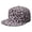 Abstract Print, variant on Paisley Vintage Snapback Hat - Flat Brim Unisex Baseball Cap with Boho Floral Pattern, Adjustable Streetwear Hip Hop Cap for Men Women
