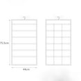 thumbnail image 6 of Vikakiooze Double-Side Hanging Underwear Organizer Double Side Cloth Hanging Storage, 6 of 6