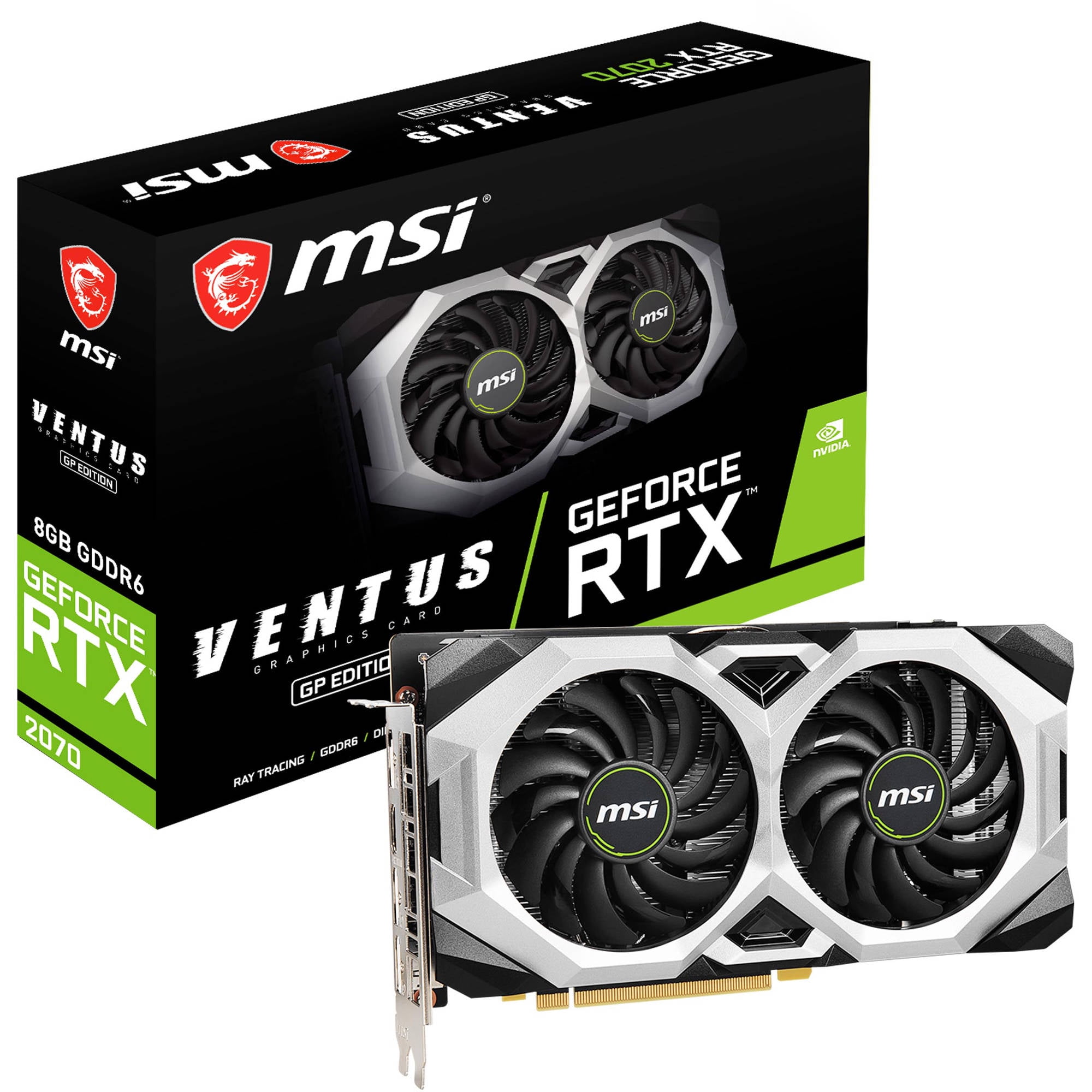 MSI GeForce RTX 2070 Ventus GP Graphics Card - Walmart.com