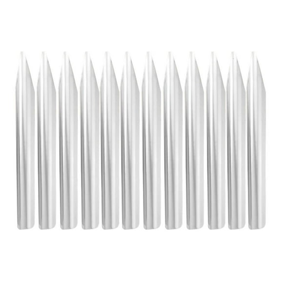 AOOOWER 12Pcs Laboratory Spatula 6Inch Stainless Steel Spatula Round Pointed Mixing Spatula for Beads Powders Pastes