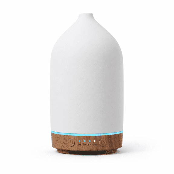Aroma Humidifiers with 7 Colors Lights,LED Mood LightsAUTO COLOR CYCLES, Mist Mode and Waterless Auto Shut-Off for Large Room Car