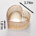 thumbnail image 6 of SomWiBe Heart Candy Bowl, Compact Glass Organizer Dish for Drawer Storage, Space-Saving Snack and Ring Holder, 1 Pack, 3.7 In, 6 of 9