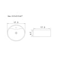 thumbnail image 2 of Anzzi LS-AZ255 Rhapsody 17-1/3" Ceramic Vessel Bathroom Sink - Neolith Marble, 2 of 4