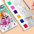 thumbnail image 4 of Libro de colorear con acuarela para niños de 12 páginas, juguetes de dibujo para Acción de Gracias, Pascua, regalos de Navidad, con bolígrafo de acuarela incorporado, 4 of 5