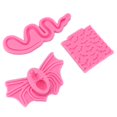 thumbnail image 3 of uds molde de silicona para Halloween 3D serpiente araña murciélago duradero práctico antiadherente moldes para pasteles de Halloween para panadería casera, 3 of 5