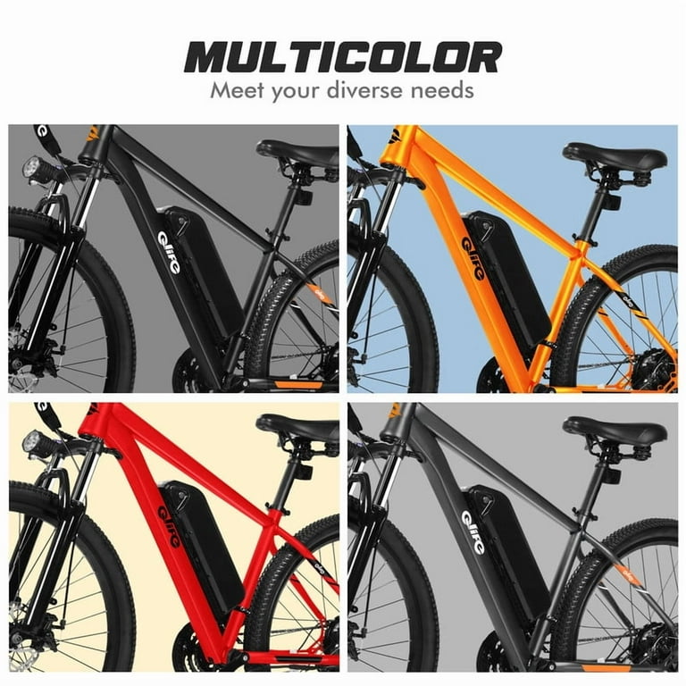 Qlife Racer Electric Bicycle for Adults, 21-Speed Mountain Ebike