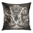 thumbnail image 1 of RYLABLUE Muscle Fâché Chien Bodybuilder Effrayant Dents Gym Forte Remise en Forme Jeter Taie d'Oreiller Housse de Coussin, 1 of 1