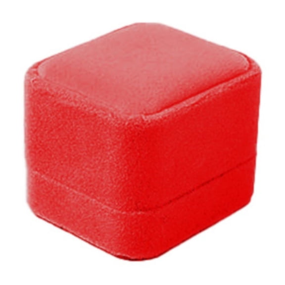 QIQUWOHUL Velvet Jewelry Box Plush Ring Box Bracelet Necklace Box Jewelry Box Luxury Red Warm Beige Fresh Green And Elegant Grey Flannel Jewelry Box High End Plush