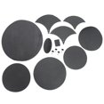 thumbnail image 1 of 14pcs Drum Mute Pad Mats Silencer Drum Head Pads Belt Mats for Drum (Black), 1 of 4