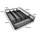 thumbnail image 3 of Caja de Almacenamiento de Cubiertos Sin Silicona, Soporte de Papelería, Soporte de Utensilios de Almacenamiento de Cubiertos, Bandeja de Cubiertos, Ca Negro Soledad Organizador de cubiertos, 3 of 7