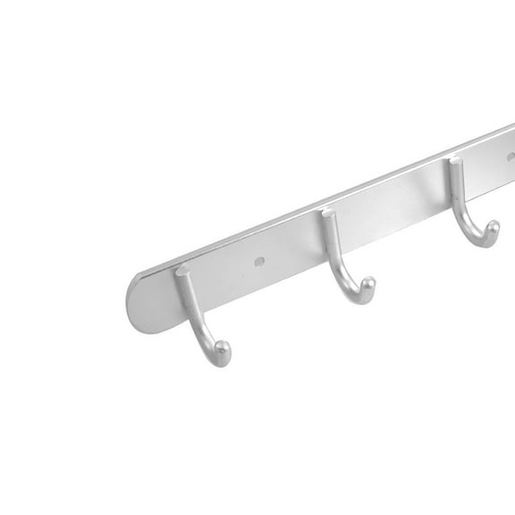 Uxcell Aluminium Alloy 4 Hanger Towel Hat Coat Clothes Hanging Wall Hook