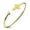 Yellow Gold, variant on Stainless Steel Cross Symbol Religious Christian Catholic Open Cuff Bangle Bracelet for Women & Men, Silver